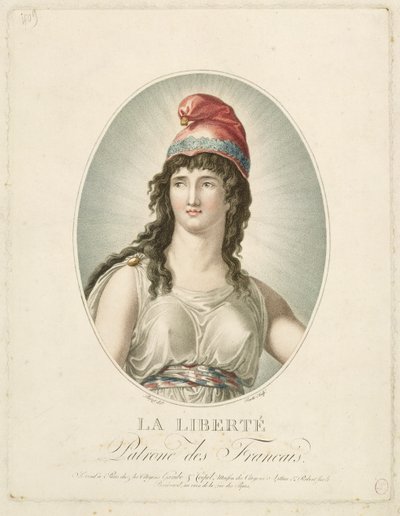 Liberty, Patron of the French, engraved by Ruotte by Louis Simon Boizot